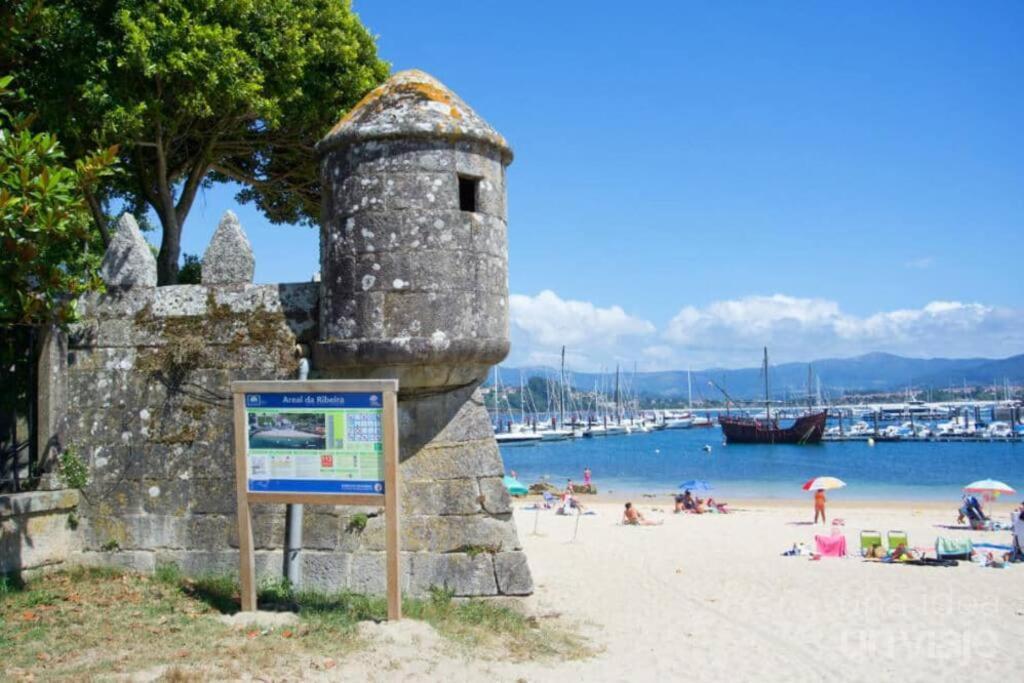 Precioso Apartamento En Baiona Zona Centro Eksteriør billede